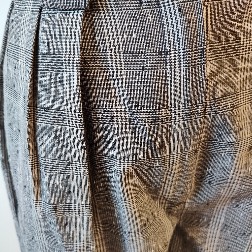 Vintage Glen plaid shorts with pleats